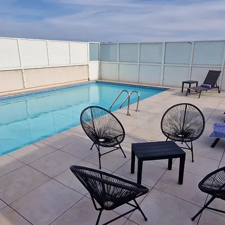 Juan 4 Prs, Clim, 300m Plage, Piscine, Parking 公寓