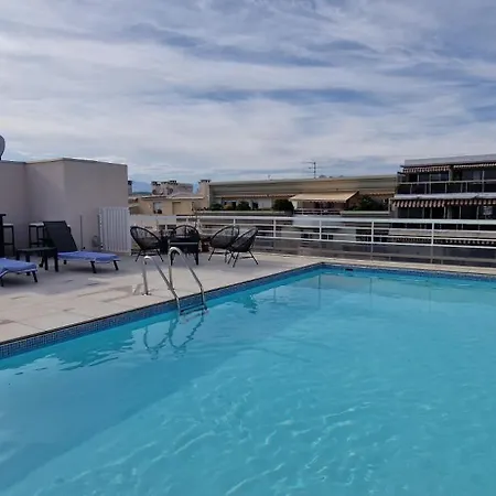 Juan 4 Prs, Clim, 300m Plage, Piscine, Parking * Антиб