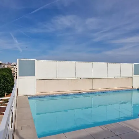 Апартаменты Juan 4 Prs, Clim, 300m Plage, Piscine, Parking